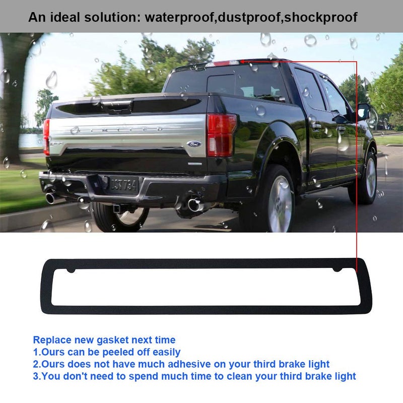 MOFORKIT 3rd Third Brake Light Seal Gasket Compatible with Chevy Colorado GMC Canyon 2015 to 2025 Rear Cab High Mount Stop Lamp - Image 4